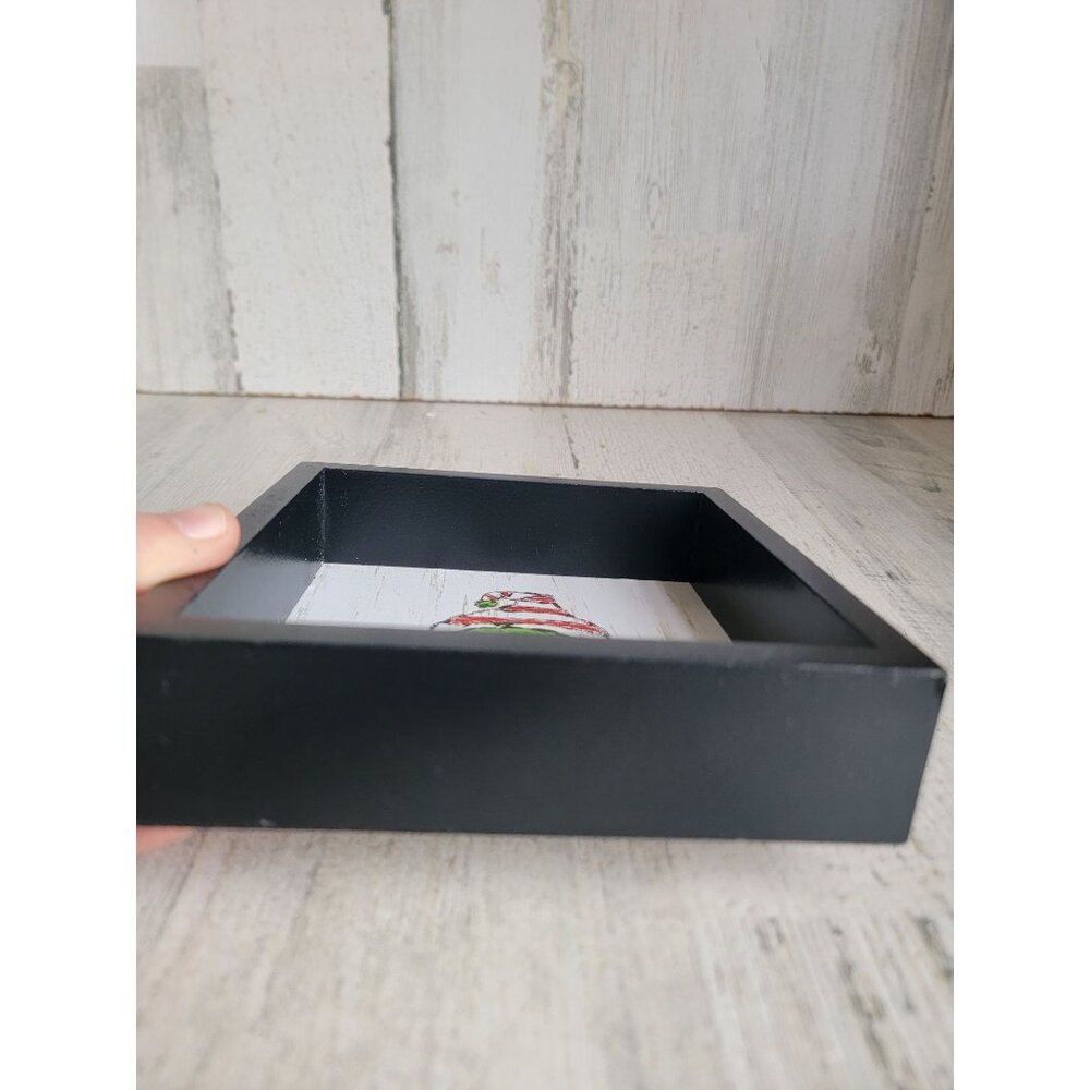 Kirkland's elf Little Helper‎ wooden box photo Decor Xmas - Picture 3 of 5